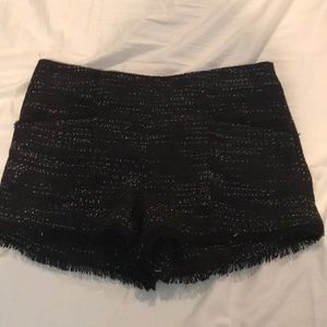 NWOT LOFT black tweed shorts 00
